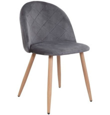 Стул AksHome Honnor серый велюр HLR-21/дуб