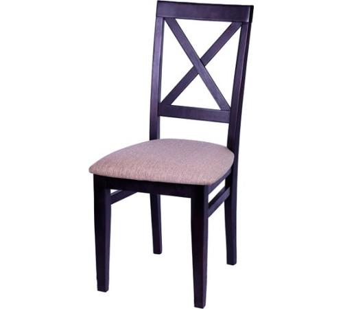 Стул Ельская мебельная фабрика Кристофер МДК-63 венге/ролан коричневый