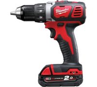 Дрель-шуруповерт Milwaukee M18 BDD-202C 4933443555 с 2-мя АКБ, кейс