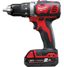 Дрель-шуруповерт Milwaukee M18 BDD-202C 4933443555 с 2-мя АКБ, кейс