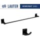 Набор аксессуаров для ванной Lauter 21SH8392 + 21SH9092 Matt Black, 2 предмета