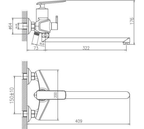 Смеситель Haiba HB22548-7
