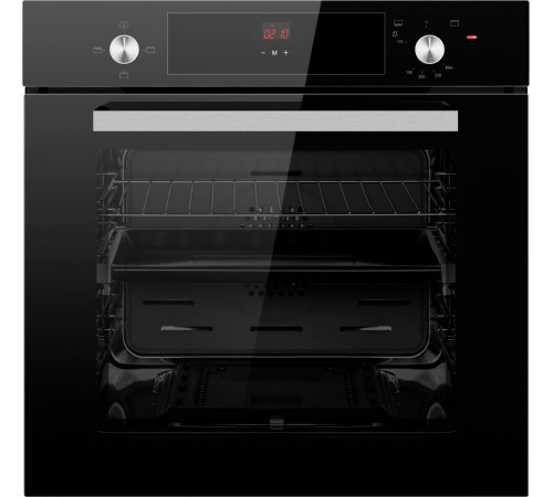 Газовый духовой шкаф Weissgauff WGO 706 D Black Glass