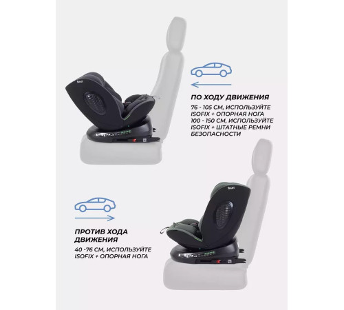Детское автокресло Rant Helix Isofix AY819 серый