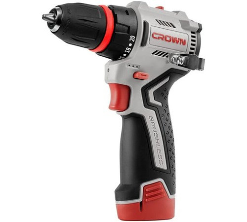 Дрель-шуруповерт Crown CT21129HQX-2 BMC с 2-мя АКБ, кейс