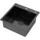 Кухонная мойка ARFEKA Eco AR 500*500 POP-UP Black PVD NANO DECOR MILLET GRAINS