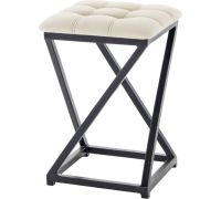 Табурет AMC Comfort 8К1.3 кожзам, бежевый/черный