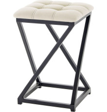 Табурет AMC Comfort 8К1.3 кожзам, бежевый/черный