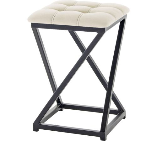 Табурет AMC Comfort 8К1.3 кожзам, бежевый/черный