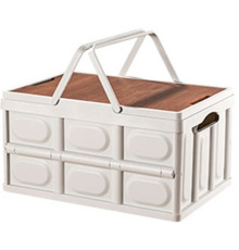 Органайзер для хранения Happy Home складной со столиком и ручками HH-003 30 л белый