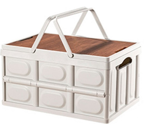 Органайзер для хранения Happy Home складной со столиком и ручками HH-003 30 л белый