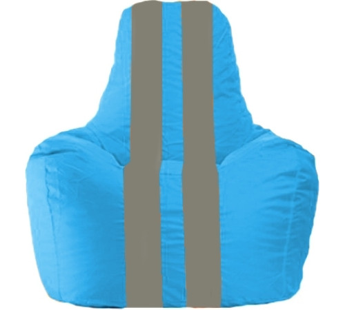 Кресло-мешок Flagman Спортинг С1.1-27 голубой/серый