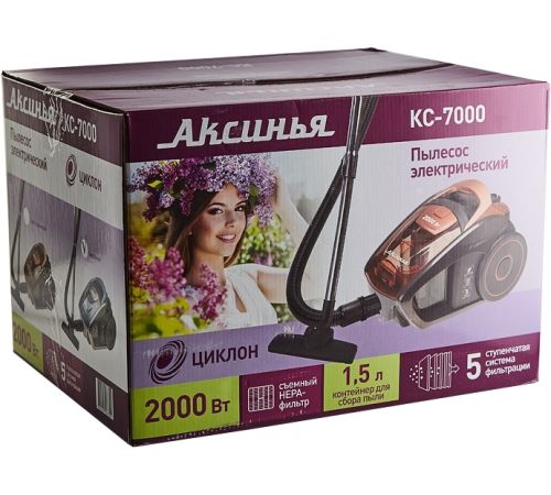 Пылесос Аксинья КС-7000 синий