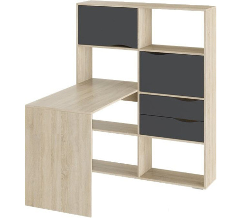 Стол Трия Письменный тип 7 дуб сонома/графит серый