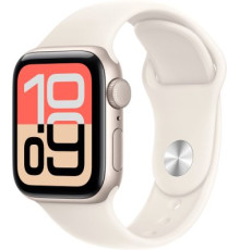 Умные часы Apple Watch SE 3 40 мм алюминиевый корпус, звездный свет/звездный свет, спортивный силиконовый ремешок S/M