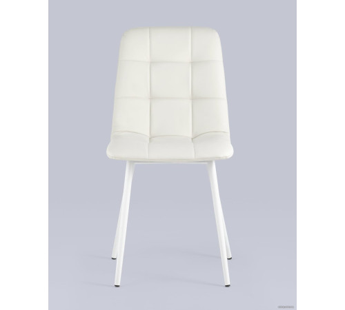 Стул Stool Group Oliver экокожа белый/белые ножки