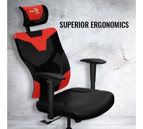 Кресло AeroCool Guardian черный/красный