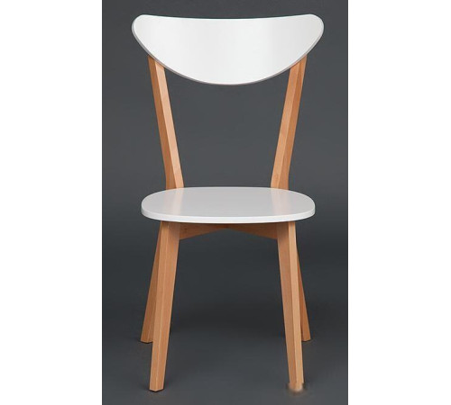 Стул TetChair Maxi белый/бук натуральный