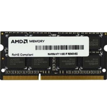 Оперативная память AMD Radeon R3 Value Series 8ГБ DDR3 SODIMM 1333 МГц R338G1339S2S-U