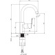 Смеситель Deante Arnika BQA 024M