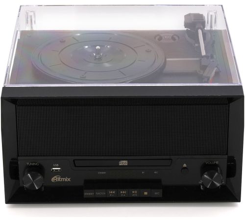 Многофункциональный аудиоцентр Ritmix LP-400B черный/коричневый