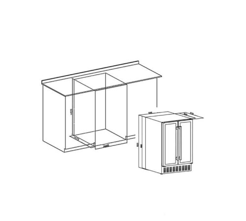 Винный шкаф MAUNFELD MBWC-112S40