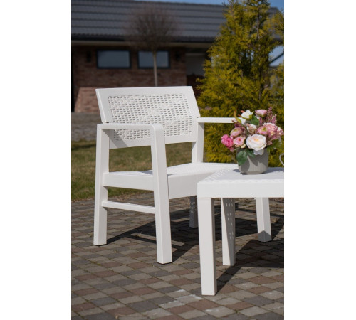 Набор садовой мебели Ipae Progarden Kraka KRK05CCB белый