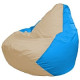 Кресло-мешок Flagman Груша Мини L Г0.1-149 светло-бежевый/голубой