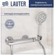 Смеситель Lauter Velvet 21СК9696С с лейкой Nevada 21S10146