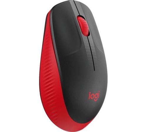 Мышь Logitech M190 черный/красный