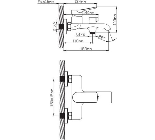 Смеситель Diadonna Д168-30QH