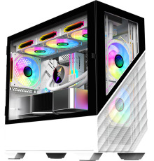 Корпус 1stPlayer DK D7 D7-WH-3F1-W