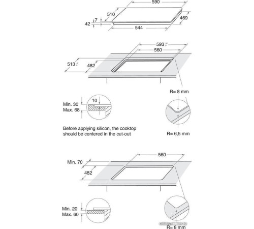 Варочная панель Whirlpool AKT 616 NB