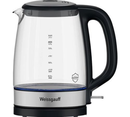 Электрический чайник Weissgauff WK 1712 EcoGlass Nero