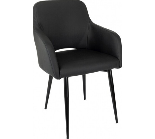 Офисный стул Бюрократ CH-380F черный, экокожа