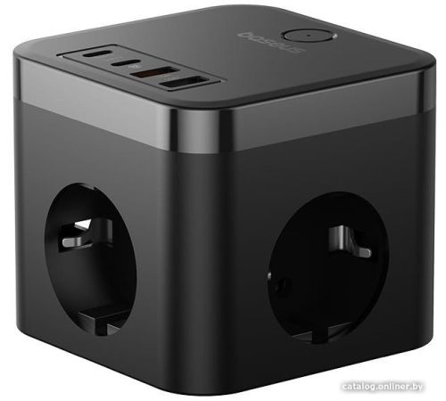 Сетевое зарядное Baseus PowerCombo Cube Power Strip 3AC+2U+2C 30W E00066400117-00