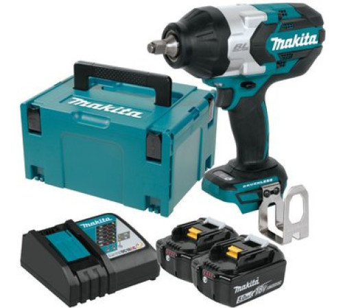 Гайковерт Makita DTW1002RTJ с 2-мя АКБ, кейс