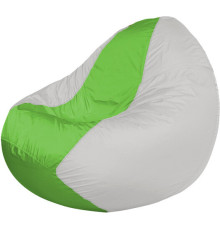 Кресло-мешок Flagman Classic К2.1-36 белый/салатовый