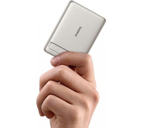 Внешний аккумулятор Baseus PicoGo AM31 Mini Magnetic Power Bank with Stand 20W 5000mAh титановый
