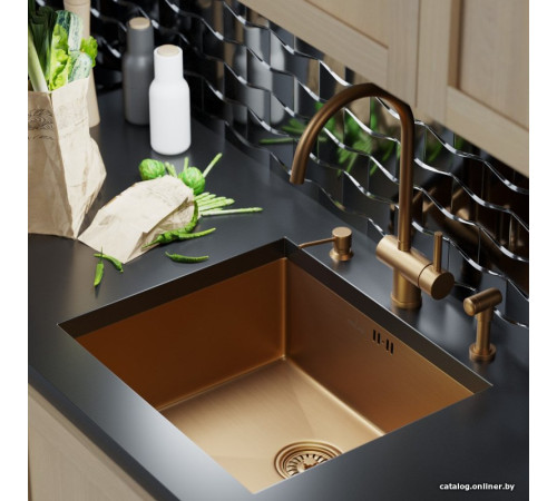 Кухонная мойка Mixline 548571 бронза, 3 мм
