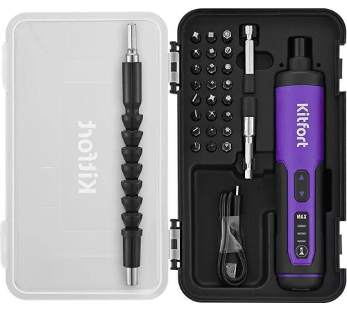 Электроотвертка Kitfort KT-4061 с АКБ