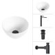 Умывальник Lauter 21601E + Reef 21CK8678BS + сифон 21635B + дон.клапан 21190B черный матовый
