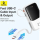 Внешний аккумулятор Baseus Qpow Pro+ Digital Display Fast Charge 22.5W 10000mAh белый