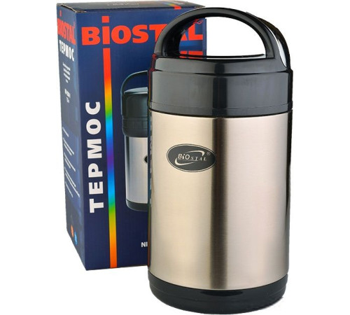 Термос для еды БИОСТАЛЬ NR-1800 Stainless Steel