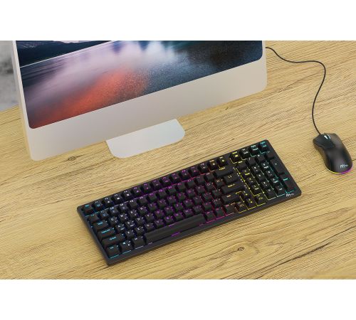 Клавиатура Royal Kludge RK98 RGB черный, RK Red
