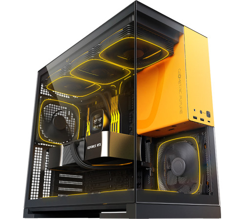 Корпус Geometric Future Model 5 черный/желтый