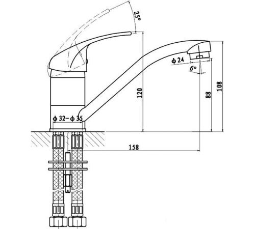 Смеситель Gross Aqua Mini 3210213C-G0109