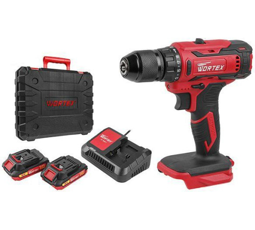 Дрель-шуруповерт Wortex BD 1820-1 Li 0329209 с 2-мя АКБ, кейс