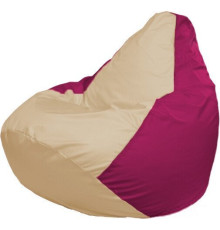 Кресло-мешок Flagman Груша Макси Г2.1-131 фуксия/бежевый