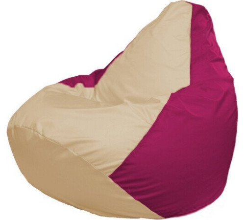 Кресло-мешок Flagman Груша Макси Г2.1-131 фуксия/бежевый
